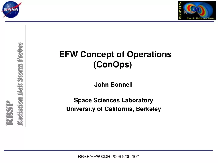 efw concept of operations conops