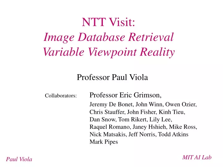 ntt visit image database retrieval variable