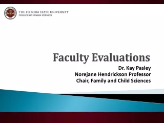Faculty Evaluations