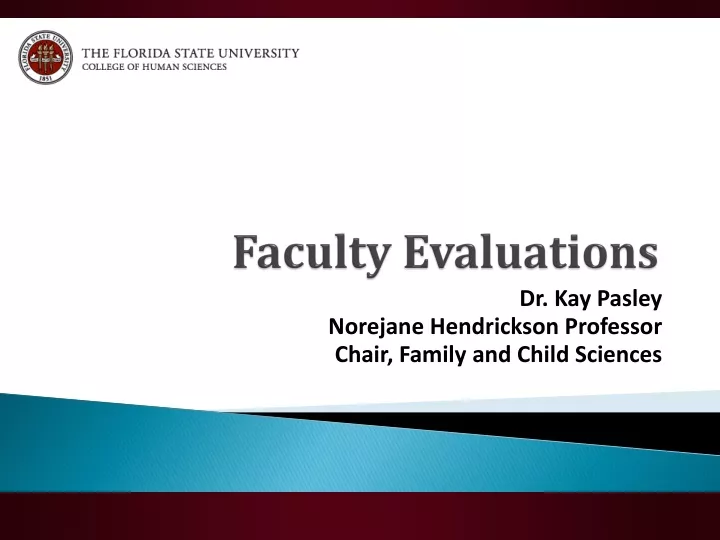 faculty evaluations