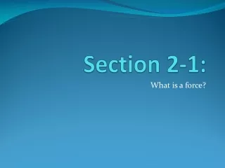 Section 2-1:
