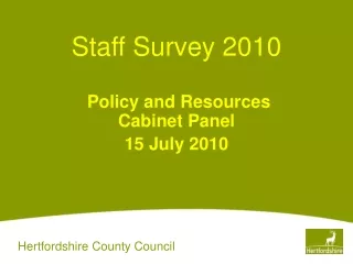 Staff Survey 2010