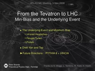 From the Tevatron to LHC Min-Bias and the Underlying Event