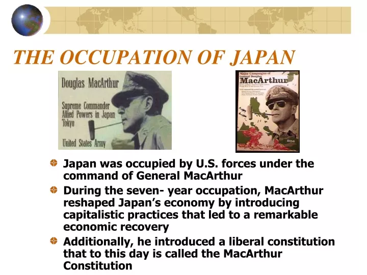 the occupation of japan
