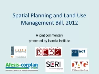 Spatial Planning and Land Use Management Bill, 2012