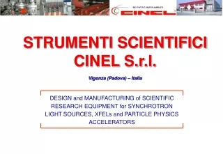 STRUMENTI SCIENTIFICI CINEL S.r.l. Vigonza (Padova) – Italia
