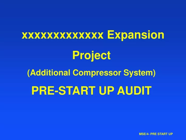 xxxxxxxxxxxxx expansion project additional