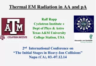 Thermal EM Radiation in AA and pA