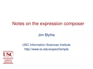 Notes on the expression composer