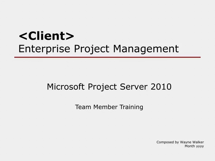 client enterprise project management