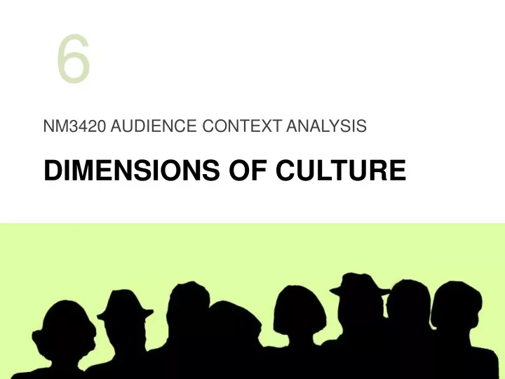 nm3420 audience context analysis