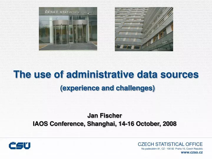 the use of administrative data sources experience and challenges