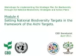 National Biodiversity Targets Workshop - Aichi Framework Implementation - slide 1