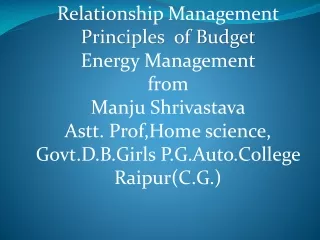 Relationship Management  ds ewy rRo (Elements)