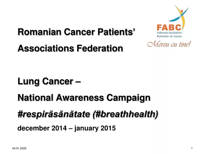romania n cancer patients associations federation