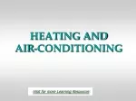 HEATING AND     AIR-CONDITIONING
