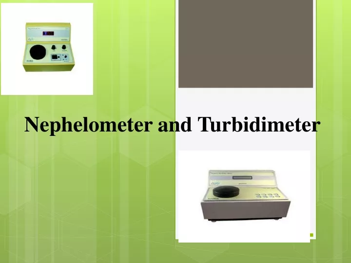 nephelometer and turbidimeter