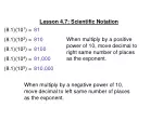 (8.1)(10 1 ) =				 (8.1)(10 2 ) =  (8.1)(10 3 ) = (8.1)(10 4 ) = (8.1)(10 5 ) =