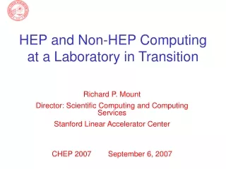 HEP and Non-HEP Computing at a Laboratory in Transition