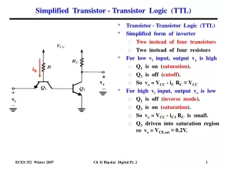 Simplified  Transistor - Transistor  Logic  (TTL)