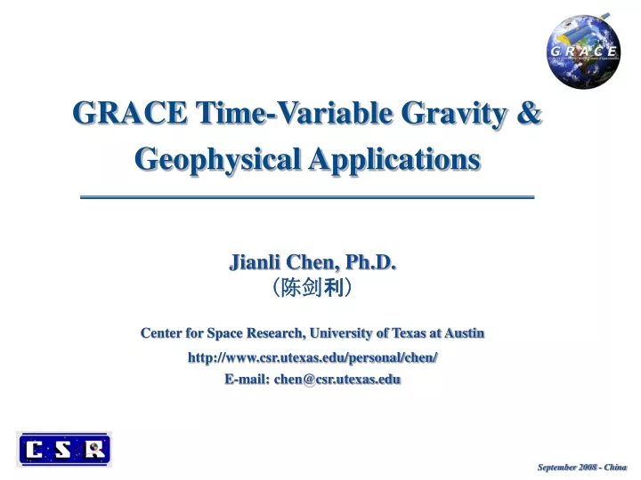 grace time variable gravity geophysical
