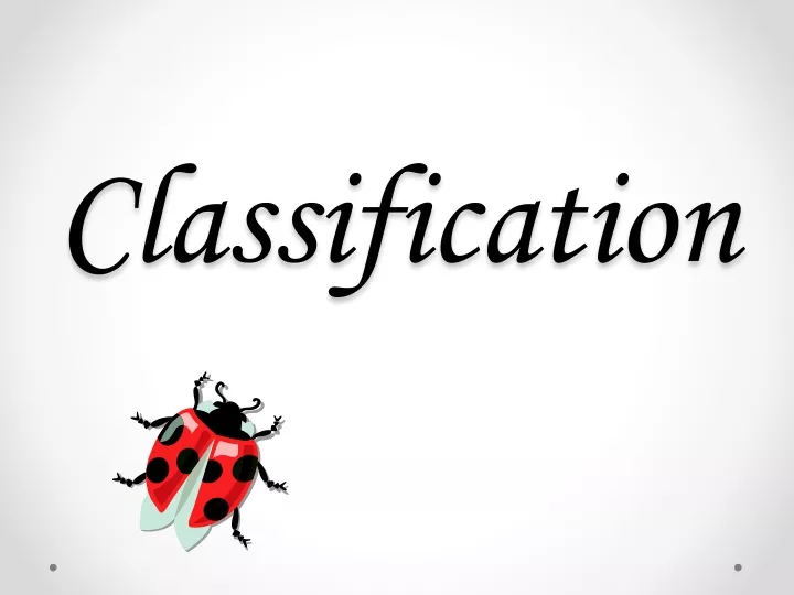 classification