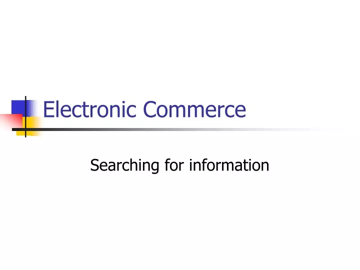 electronic commerce