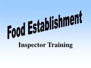 Inspector Training