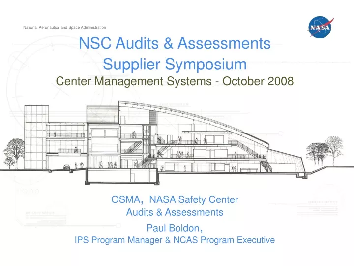 nsc audits assessments supplier symposium center