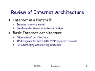 Review of Internet Architecture