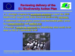 Reviewing delivery of the  EU Biodiversity Action Plan
