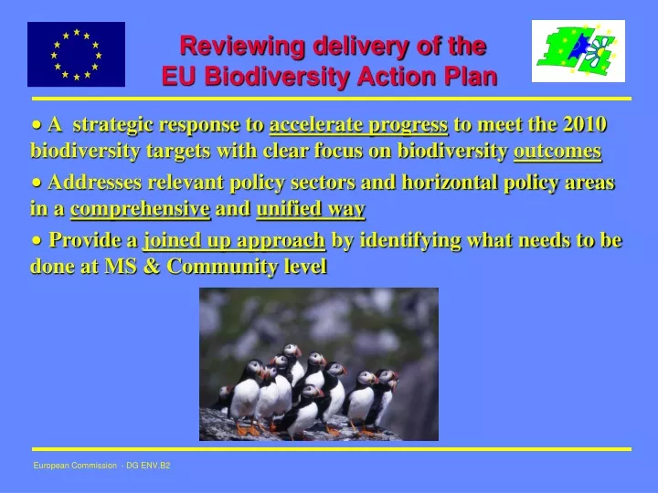 reviewing delivery of the eu biodiversity action plan