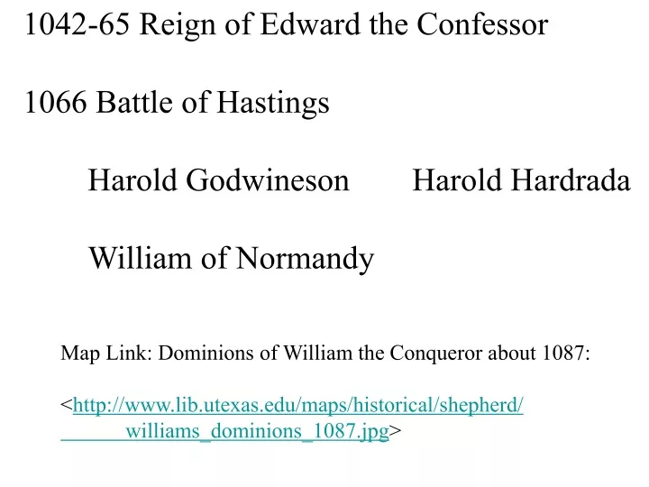 1042 65 reign of edward the confessor 1066 battle