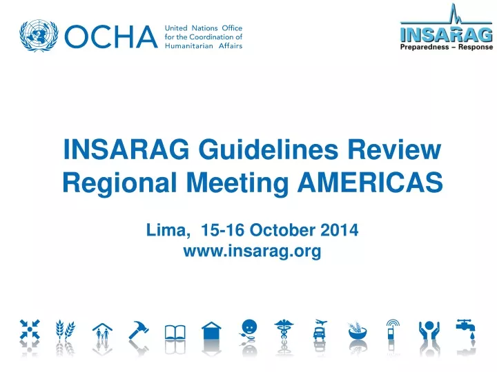 insarag guidelines review regional meeting