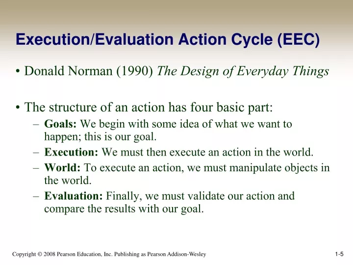 execution evaluation action cycle eec