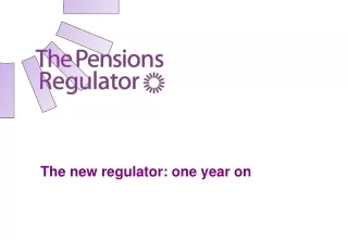 The new regulator: one year on