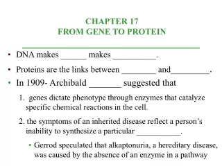 CHAPTER 17  FROM GENE TO PROTEIN