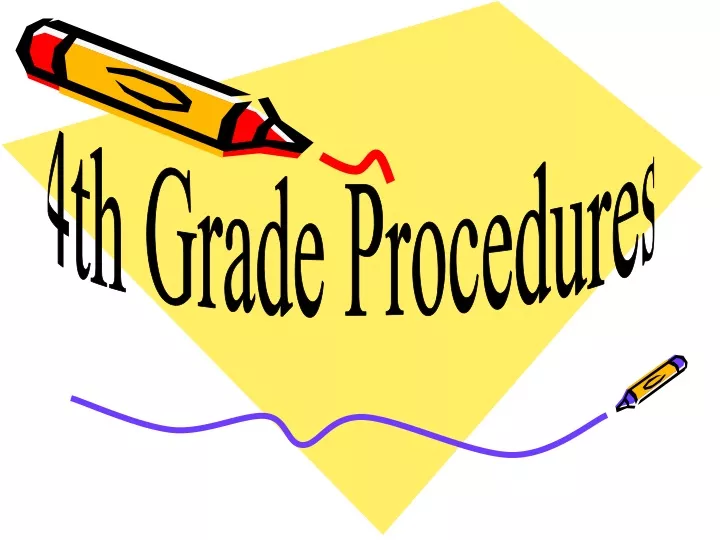 4th grade procedures
