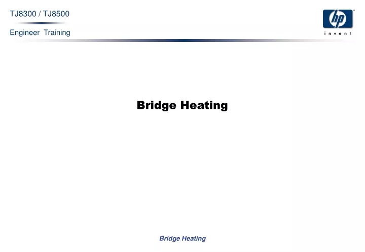 bridge heating