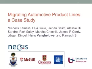 Migrating Automotive Product Lines:  a Case Study