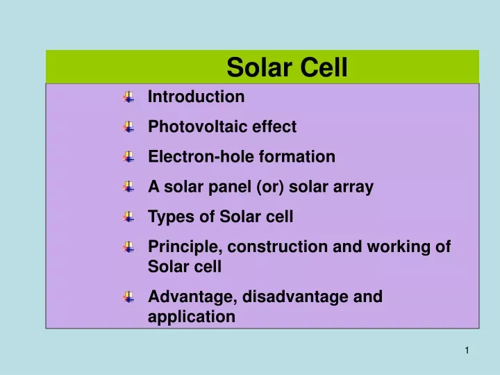 solar cell