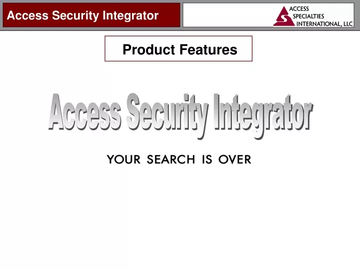 access security integrator