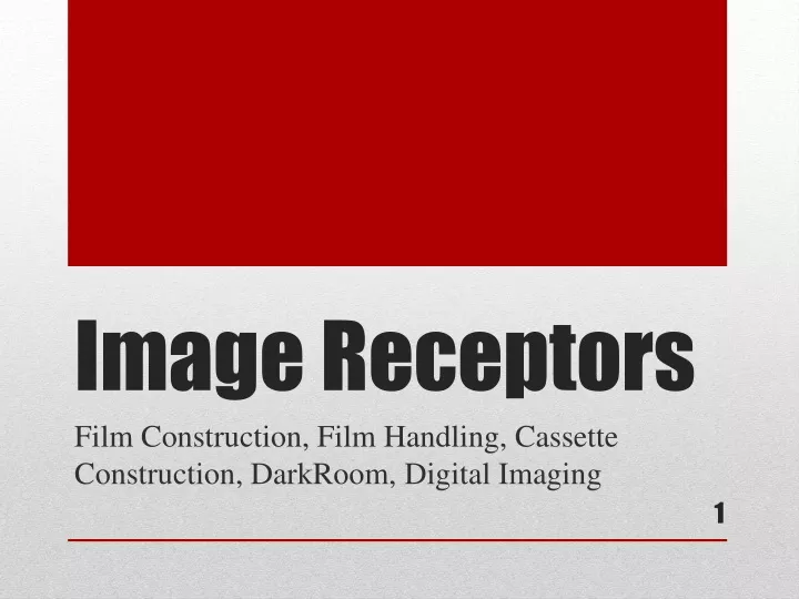 image receptors