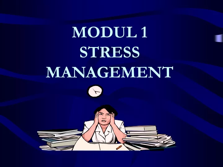 modul 1 stress management
