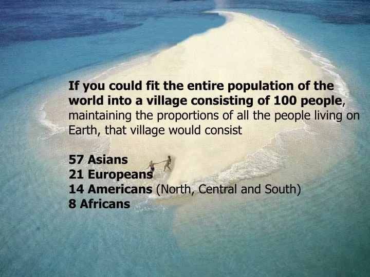 if you could fit the entire population