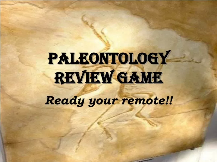 paleontology review game