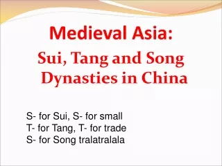 Medieval Asia: