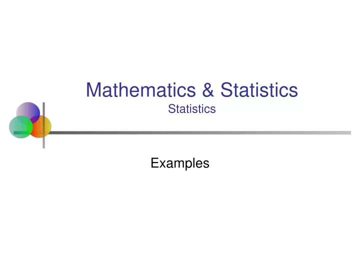 mathematics statistics statistics