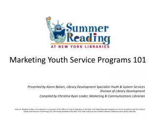 Marketing Youth Service Programs 101