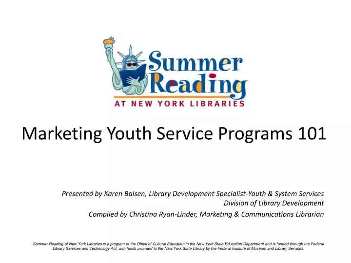 marketing youth service programs 101